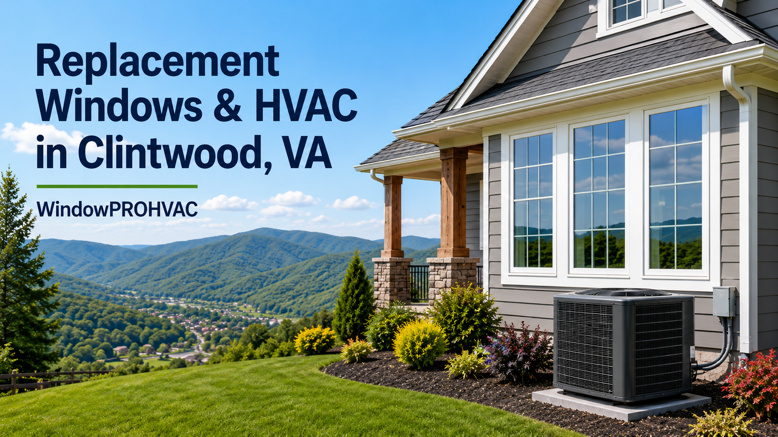 Replacement windows and HVAC heat pump installation in Clintwood, VA by WindowPROHVAC