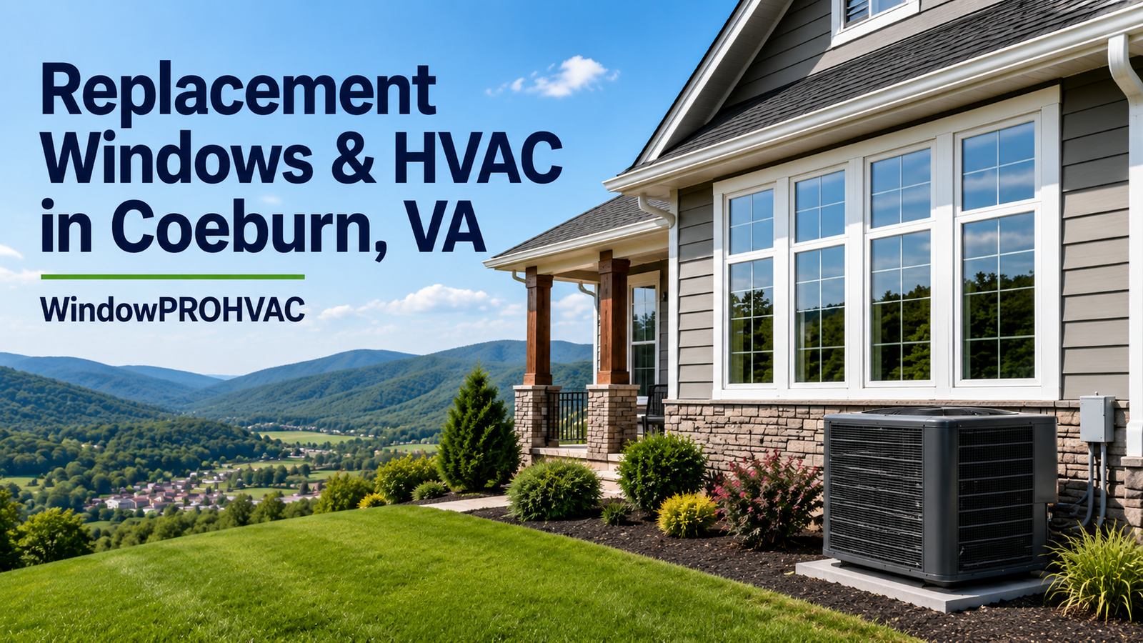 Replacement windows and HVAC heat pump installation in Coeburn, VA by WindowPROHVAC