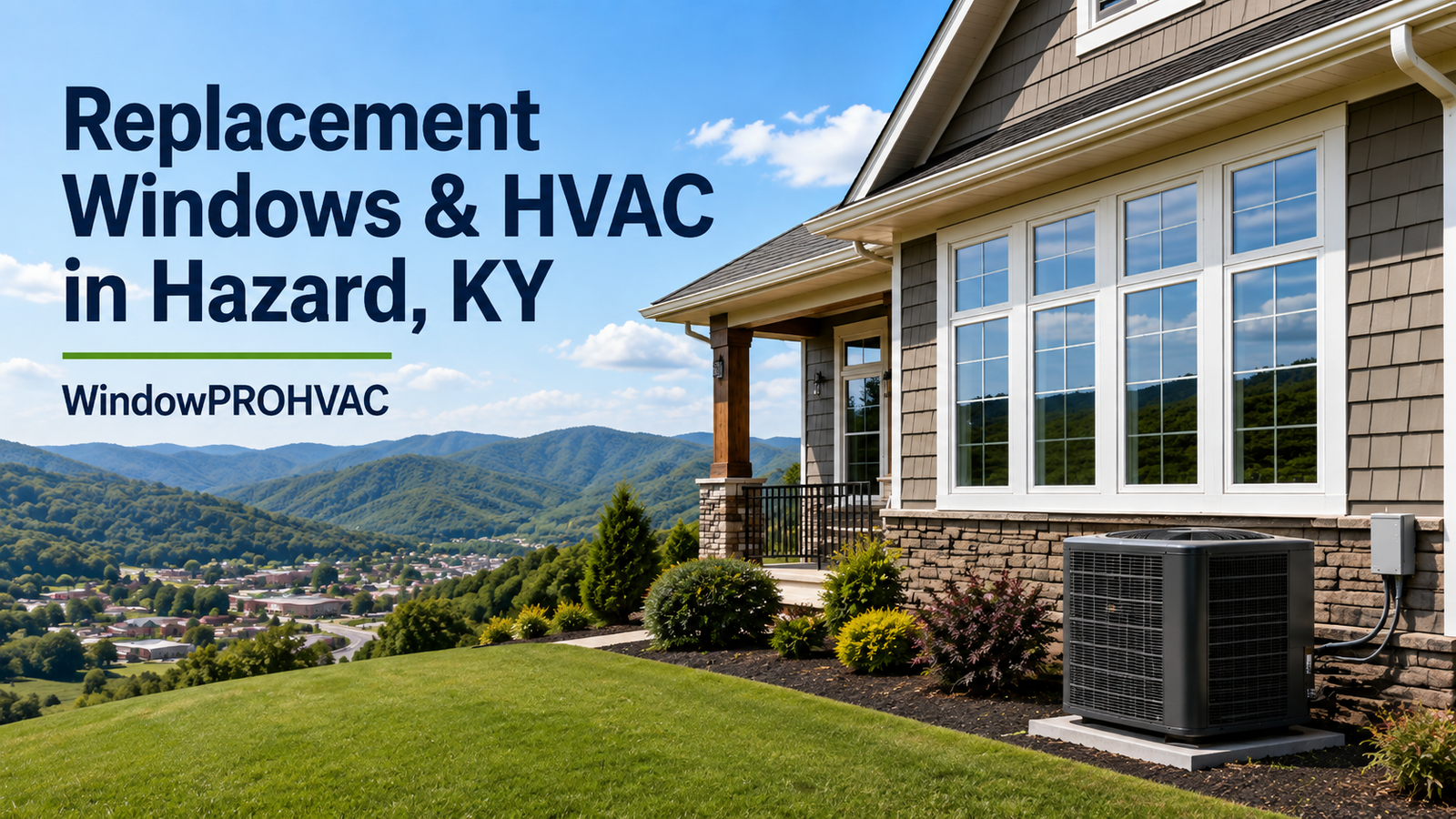 Replacement windows and HVAC heat pump installation in Hazard, KY by WindowPROHVAC