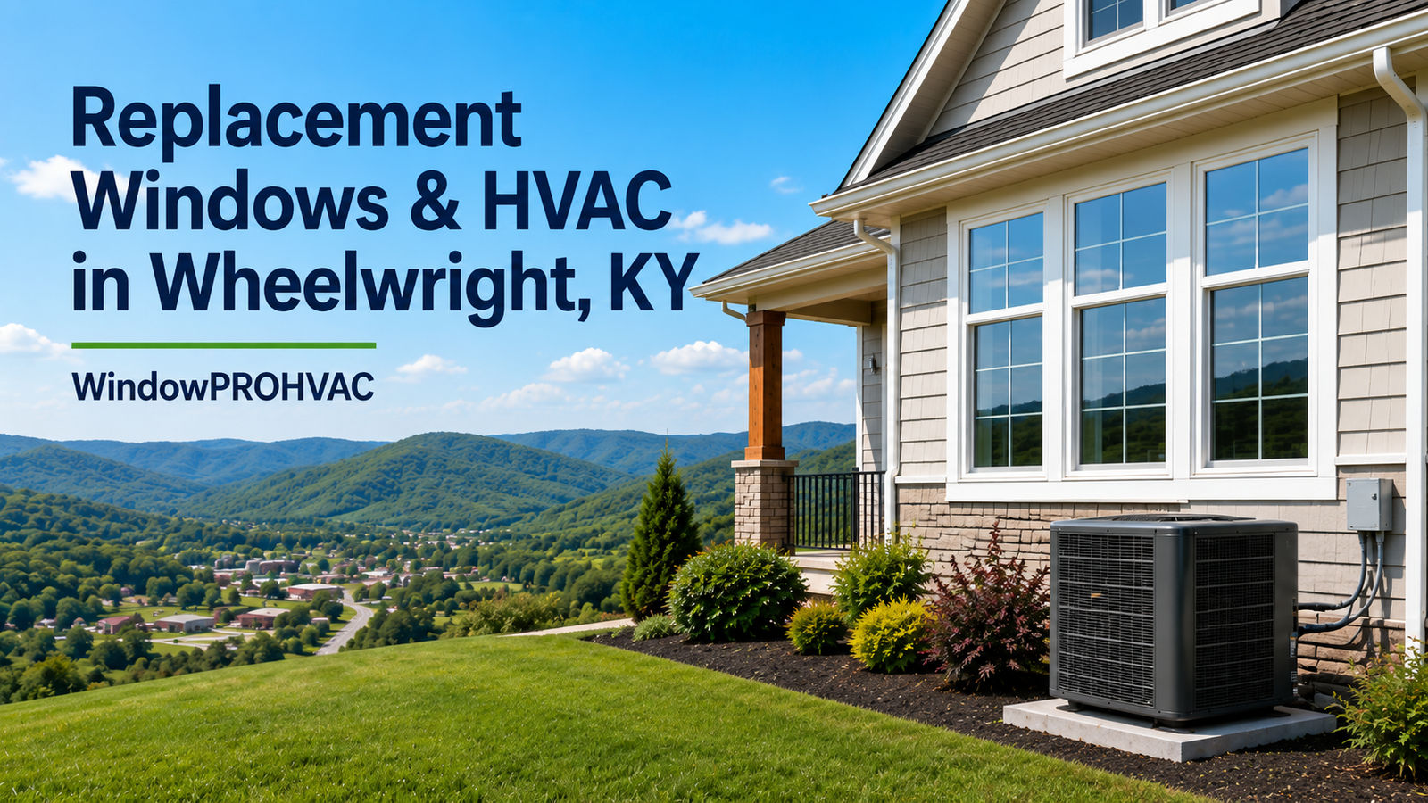 Replacement windows and HVAC heat pump installation in Wheelwright, KY by WindowPROHVAC
