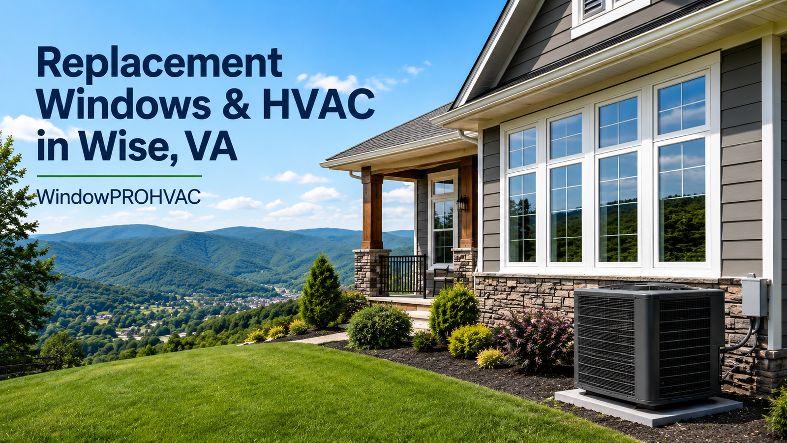 Replacement windows and HVAC heat pump installation in Wise, VA by WindowPROHVAC