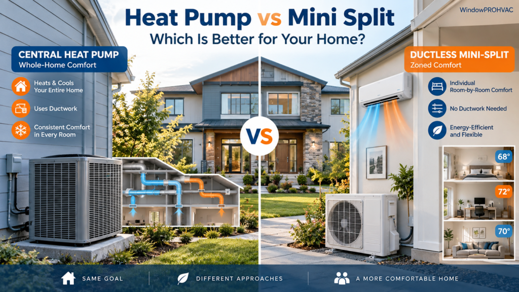 Heat Pump vs Mini Split: Which Is Better for Your Home?